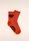 Powder You Have My Heart Ankle Socks, Tangerine
