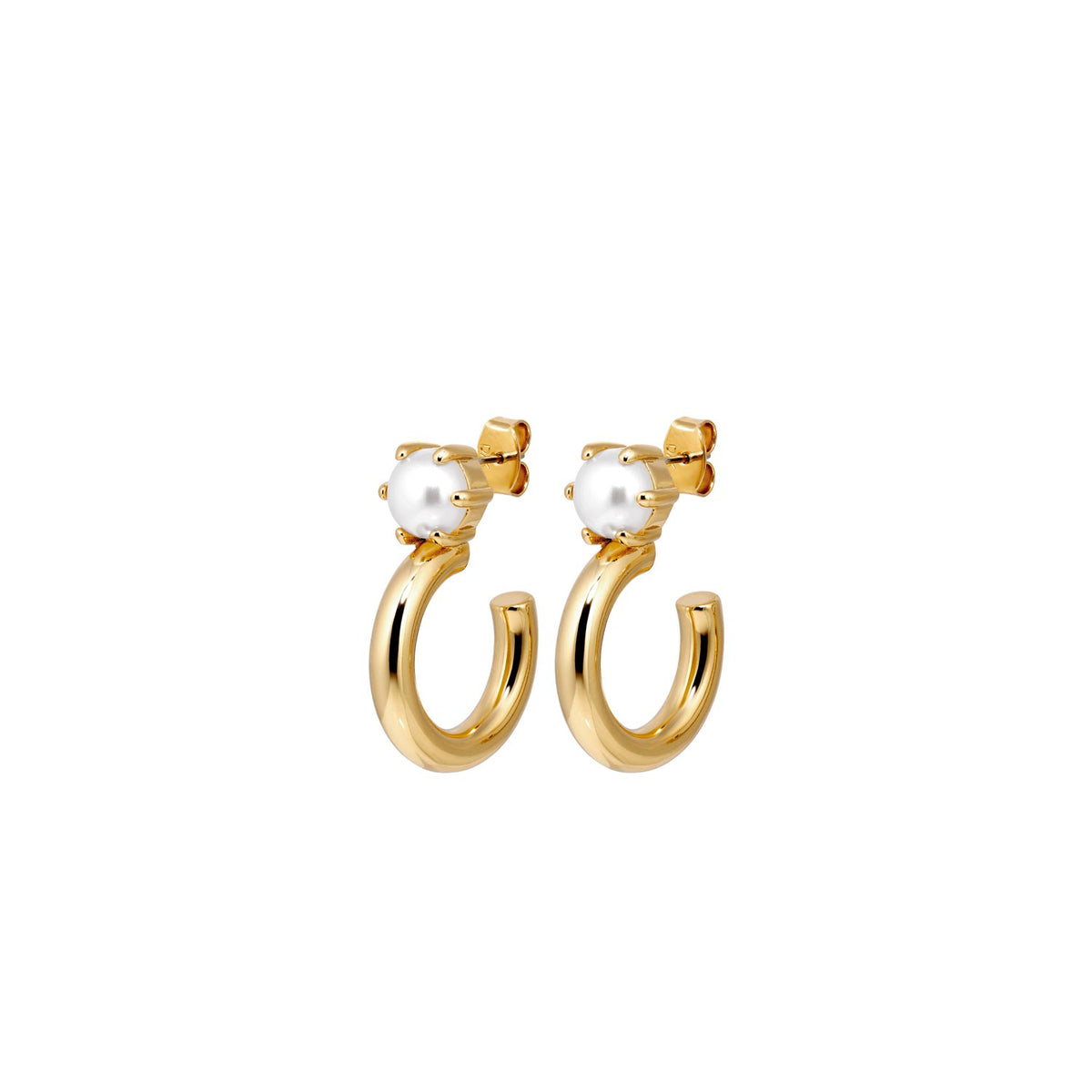 Dyrberg/Kern Quinte Pearl Earrings, Gold
