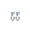 Dyrberg/Kern Quinte Earrings, Silver & Blue