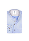 R2 Amsterdam 2 Ply Organic Cotton Shirt, Light Blue