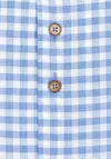 R2 Amsterdam Checkered Tencel Blend Shirt, Blue