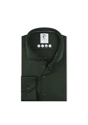 R2 Amsterdam Dobby Shirt, Forest Green