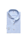 R2 Amsterdam Linen Blend Stripe Shirt, Blue