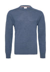 R2 Amsterdam Merino Wool Crew Neck Sweater, Blue