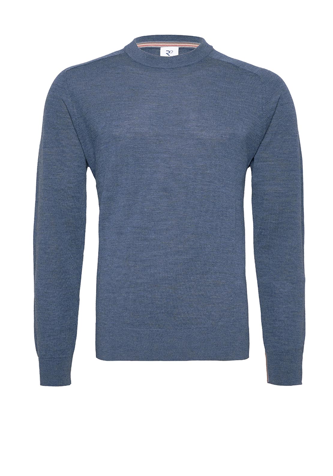 R2 Amsterdam Merino Wool Crew Neck Sweater, Blue