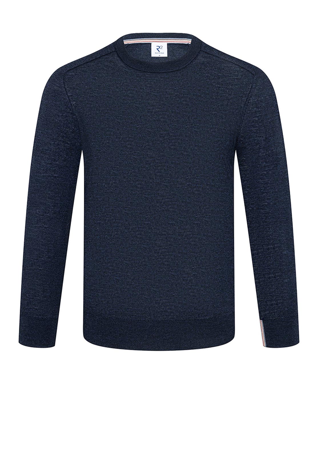 R2 Amsterdam Merino Wool Crew Neck Sweater, Navy