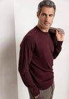 R2 Amsterdam Merino Wool Crew Neck Sweater, Wine