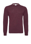 R2 Amsterdam Merino Wool Crew Neck Sweater, Wine