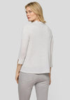 Rabe Open Glitter Detail Cardigan, Silver