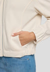 Rabe Embellished Zip Up Jacket, Cream