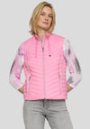 Rabe Quilted Zip Up Gilet, Pink
