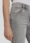 Rabe Willow Wide Leg With Rhinestone Detail Jeans, Grey