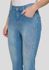 Rabe Floral Embroidered Skinny Jeans, Blue