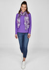 Rabe Paisley Print Scarf, Violet