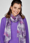 Rabe Paisley Print Scarf, Violet