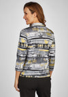 Rabe Abstract Print Top, Grey