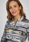 Rabe Abstract Print Top, Grey