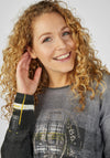 Rabe Rhinestone Detailed Top, Grey