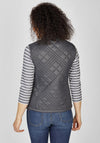 Rabe Diamond Quilted Gilet, Grey