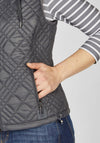 Rabe Diamond Quilted Gilet, Grey