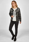 Rabe Multi Print Knit Jacket, Black