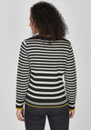 Rabe Dual Print Knit Sweater, Black