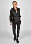 Rabe Mixed Media Padded Jacket, Black