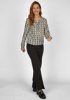 Rabe V-Split Neckline Print Blouse, Yellow