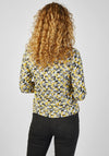 Rabe Round Neckline Print Top, Yellow
