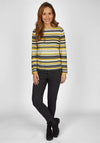 Rabe Multicoloured Stripe Sweater, Yellow