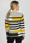 Rabe Multicoloured Stripe Knitted Sweater, Yellow
