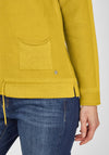Rabe Drawstring Hem Knit Jacket, Yellow