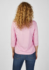 Rabe Abstract Floral & Text T-Shirt, Pink