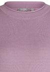 Rabe Round Neck Ribbed Sweater, Violet