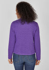 Rabe Zig Zag Embossed Jacket, Violet