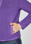 Rabe Zig Zag Embossed Jacket, Violet