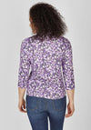 Rabe Floral Print Blouse, Violet