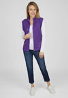 Rabe Drawstring Neck Knitted Body Warmer, Violet