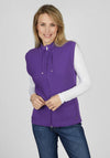 Rabe Drawstring Neck Knitted Body Warmer, Violet