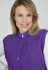 Rabe Drawstring Neck Knitted Body Warmer, Violet