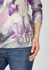 Rabe Abstract Print Top, Violet
