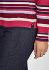 Rabe Stripe Print Sweater, Magenta