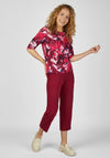 Rabe Artistic Floral Print T-Shirt, Magenta