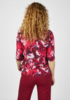 Rabe Artistic Floral Print T-Shirt, Magenta