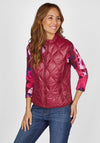 Rabe Quilted Short Gilet, Wine