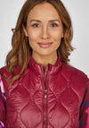 Rabe Quilted Short Gilet, Wine