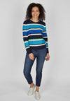 Rabe Block Stripe Knitted Sweater, Blue
