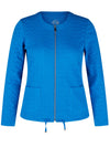 Rabe Textured Drawstring Waist Jacket , Blue