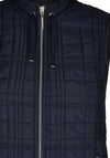 Rabe Zip Up Quilted Waistcoat, Navy