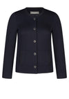 Rabe Button up Textured Cardigan, Navy